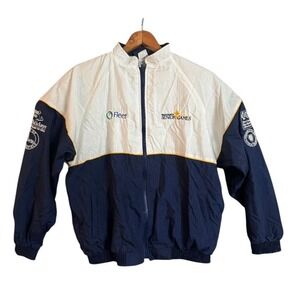 Hilton Active Apparel Mens Large Nylon Jacket Massachusetts Senior Games Fleet